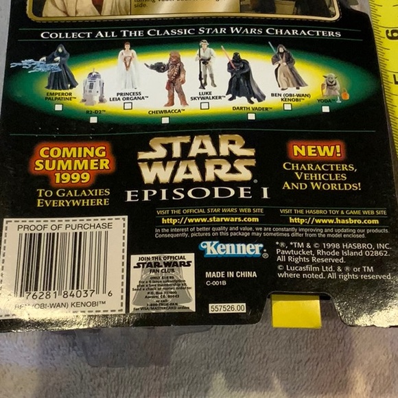 Hasbro 1998 Star Wars the power of the force been Obi-Wan Kenobi figure - Picture 4 of 5